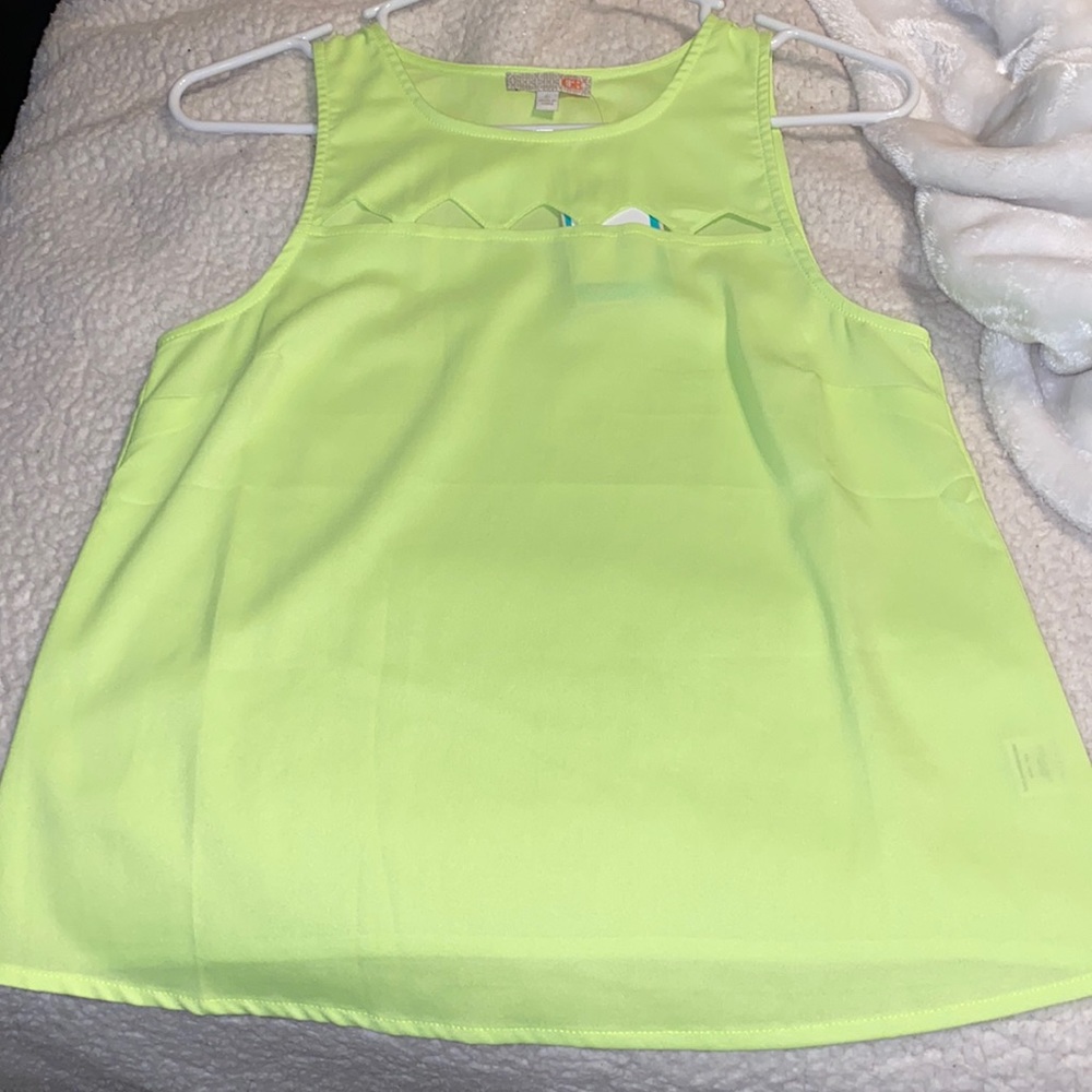 Neon yellow tank